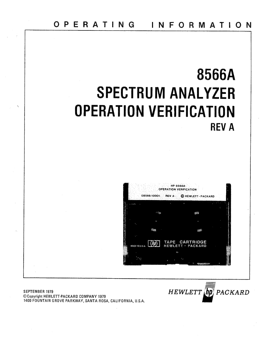 HP 8566A manual 