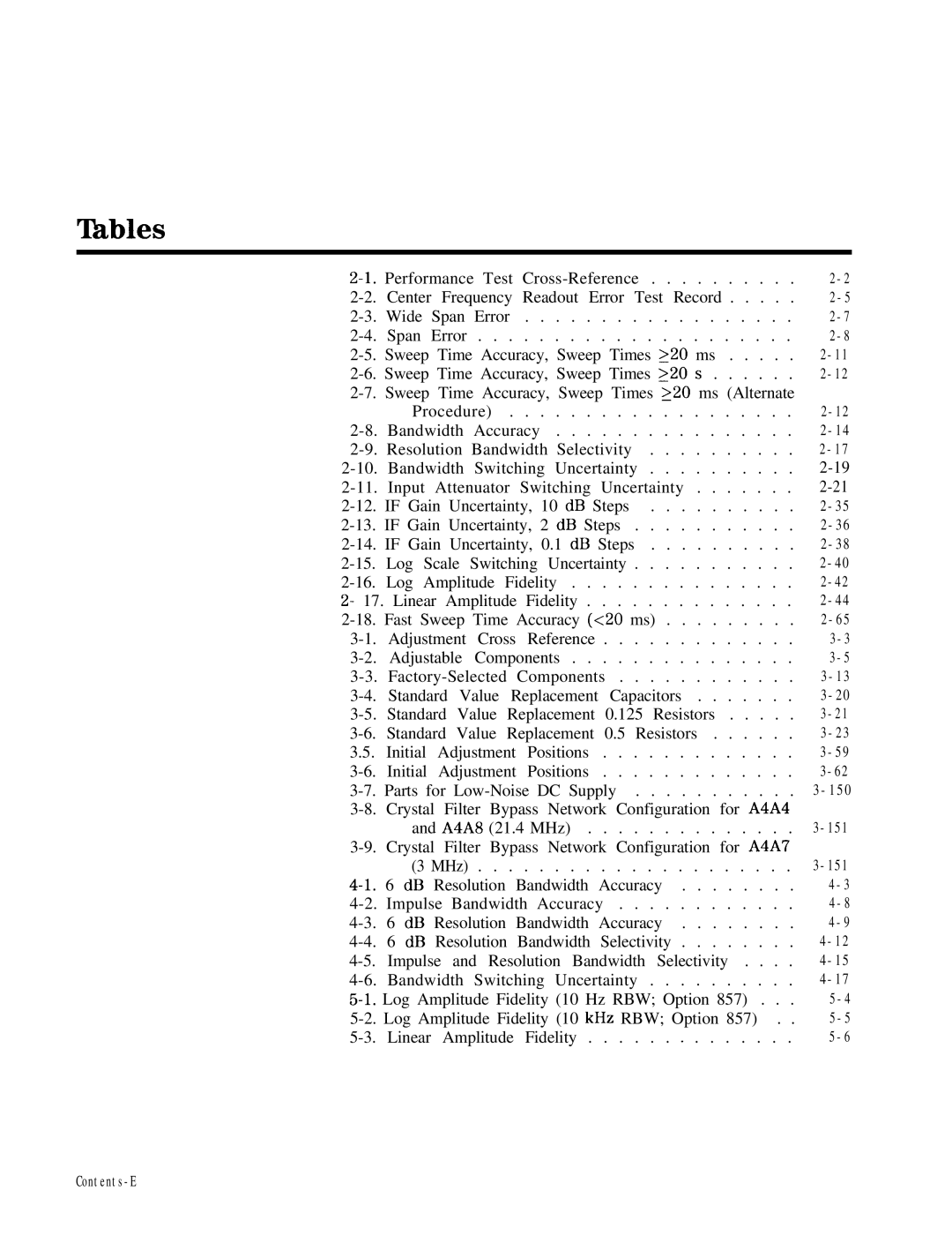 HP 8568B manual Lhbles 