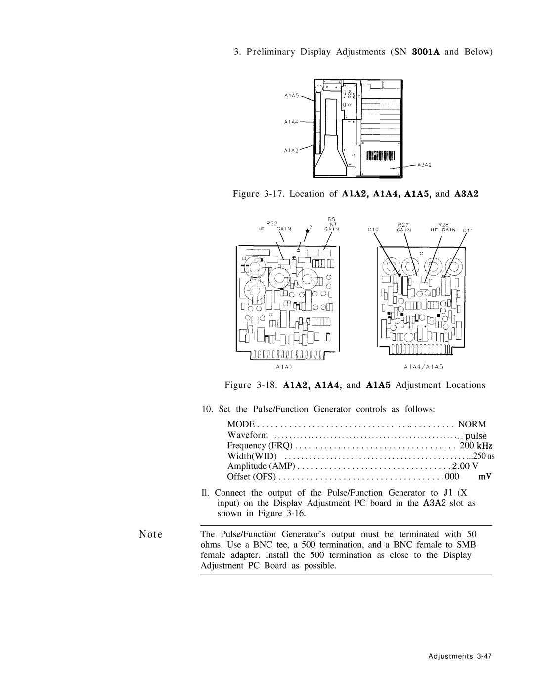 HP 8568B manual ~000uu000000u00ur, Location of AlA2, AlA4, AlA5, and A3A2 