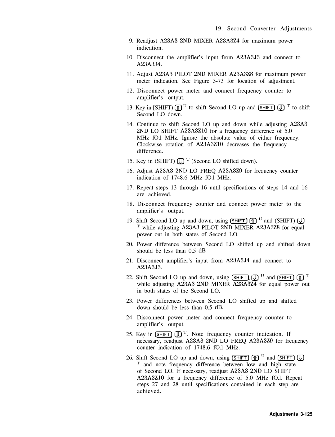 HP 8568B manual Second Converter Adjustments 