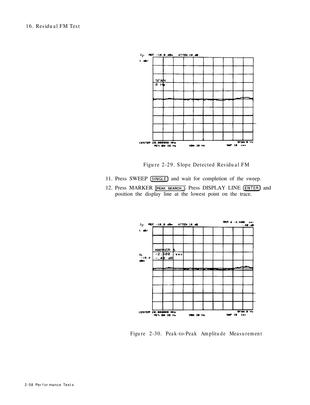 HP 8568B manual Slope Detected Residual FM 