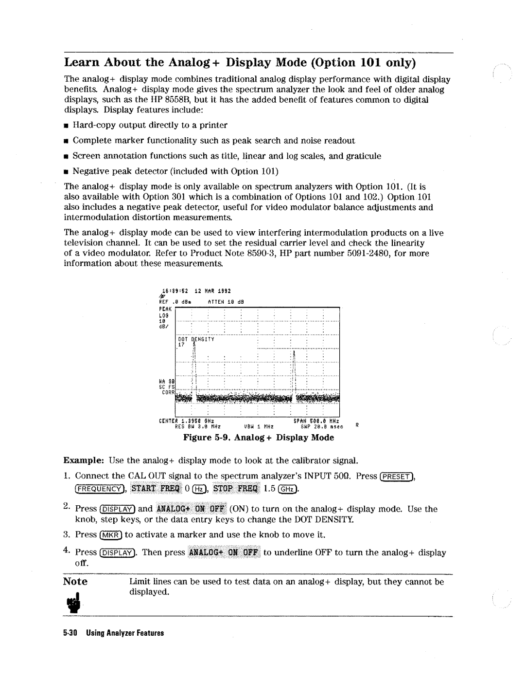 HP 8590 D manual 