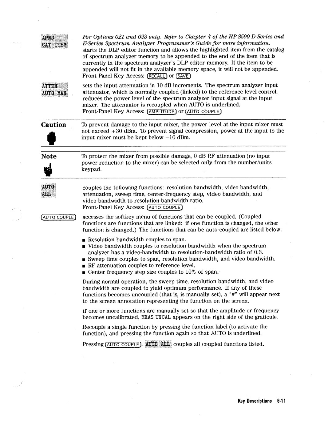 HP 8590 D manual 