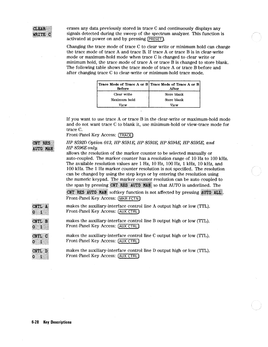 HP 8590 D manual 