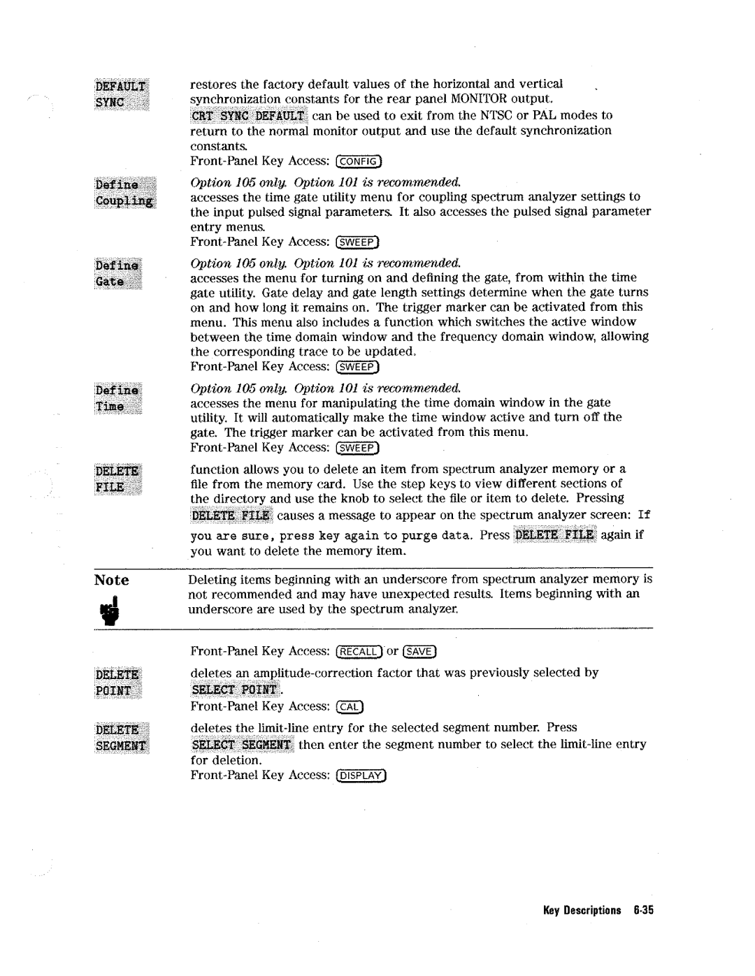 HP 8590 D manual 