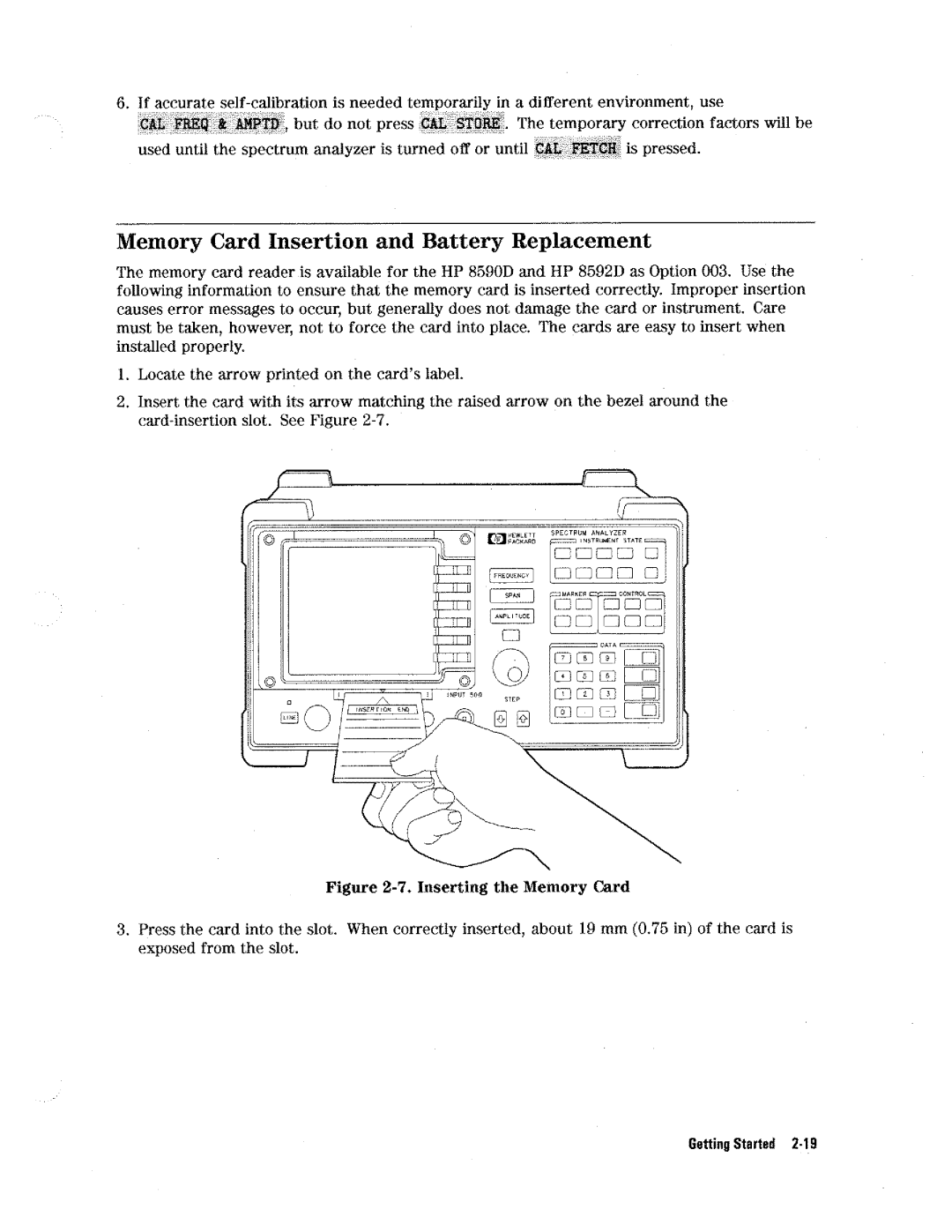 HP 8590 D manual 