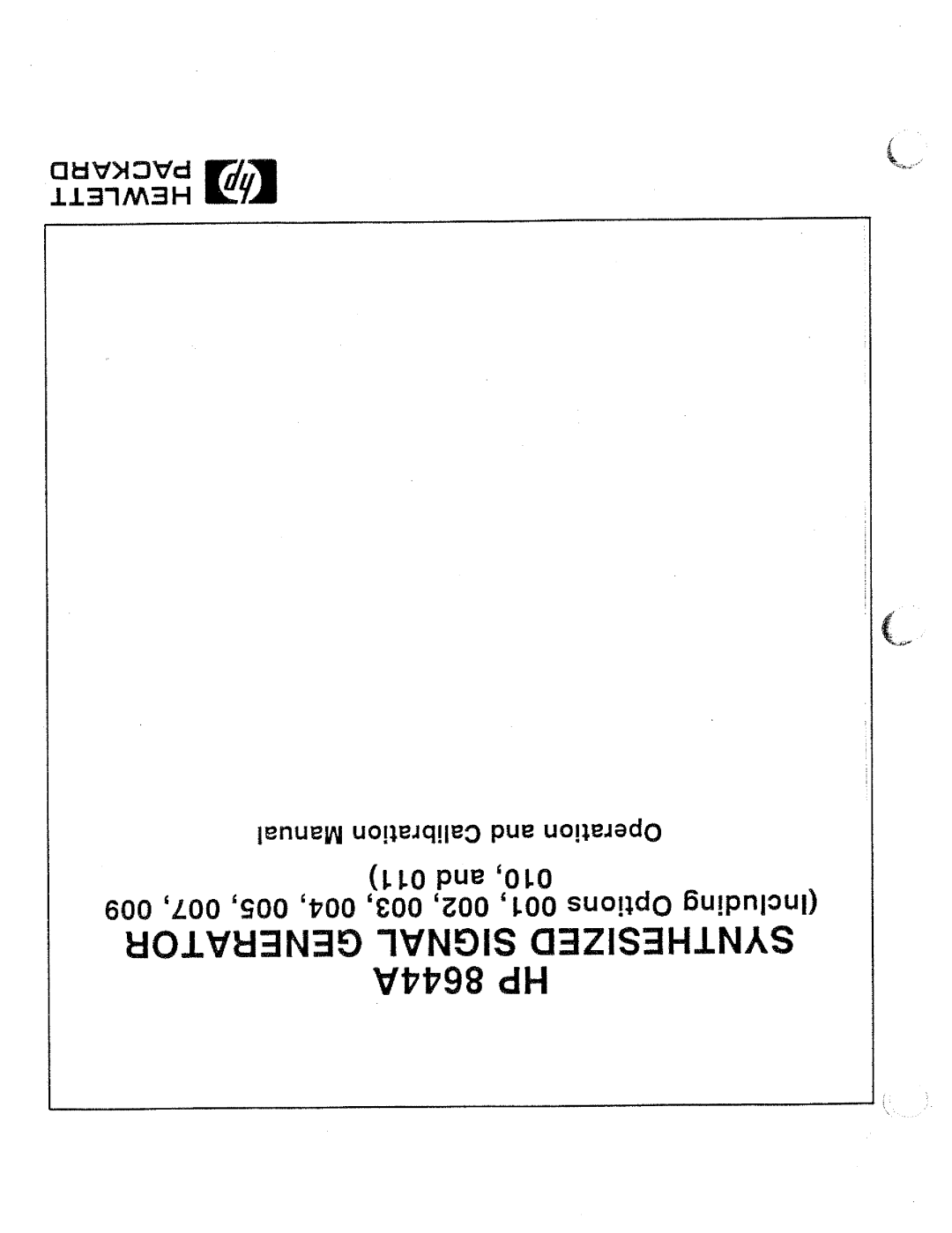 HP 8644A manual 