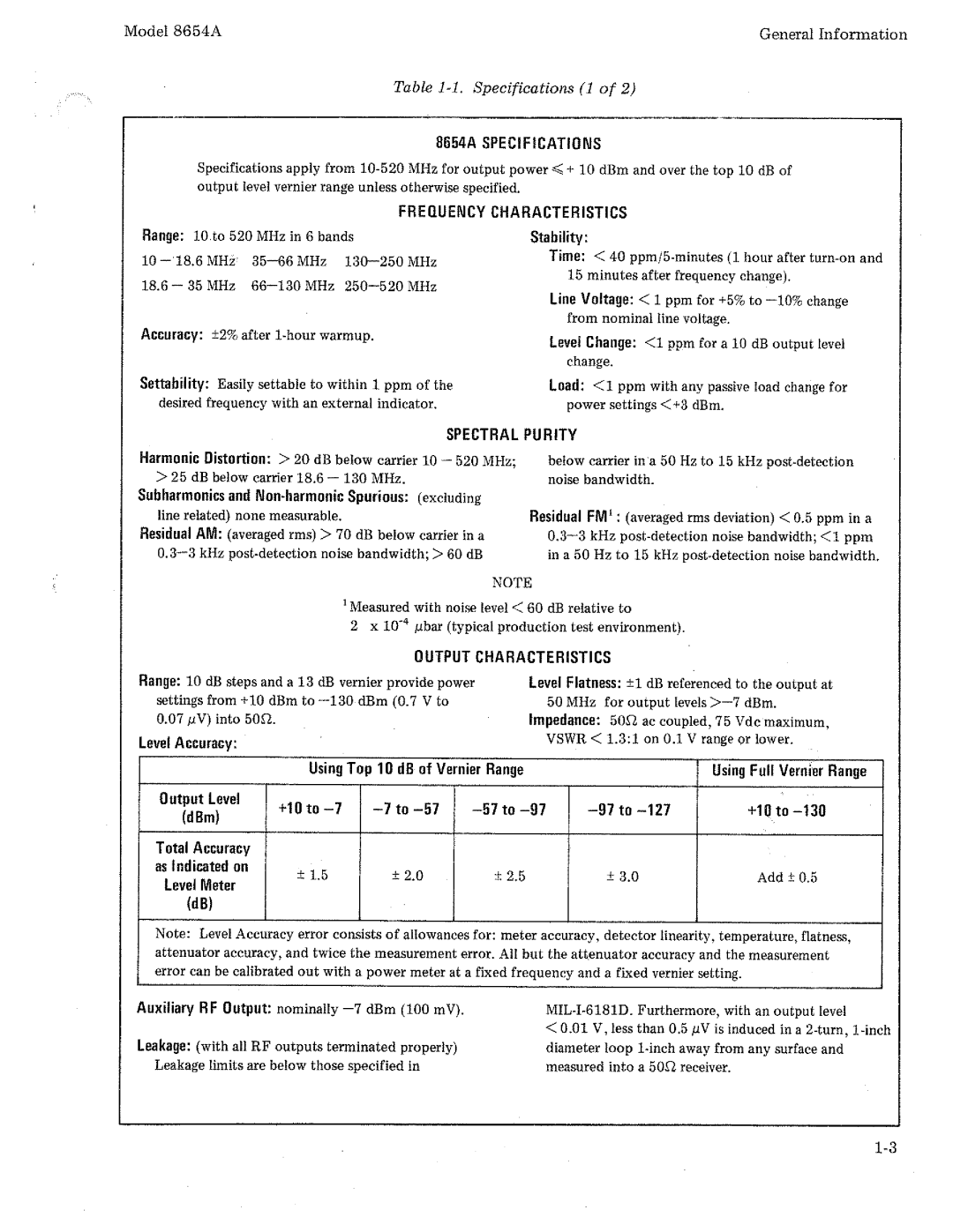 HP 8654A manual 