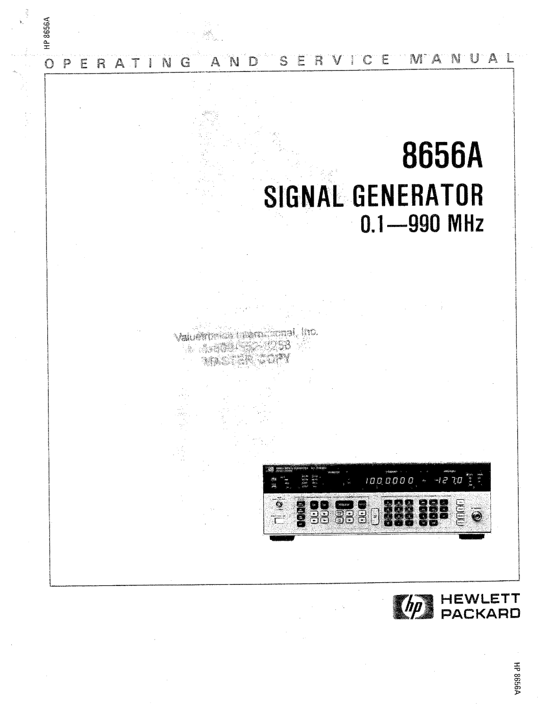 HP 8656A manual 