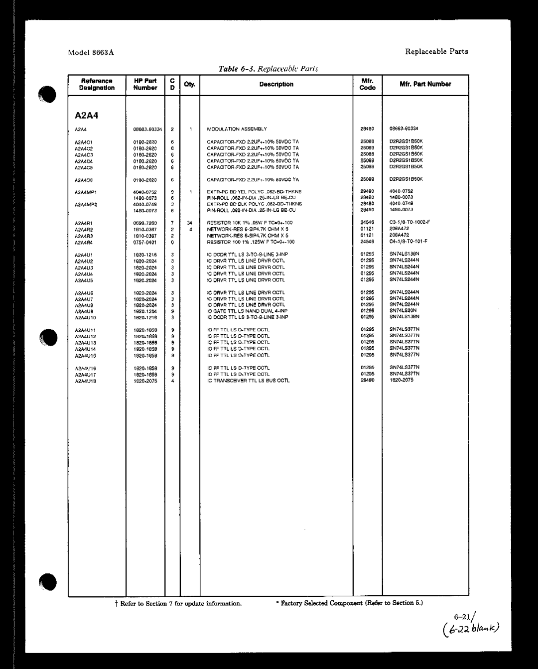 HP 8663A manual 