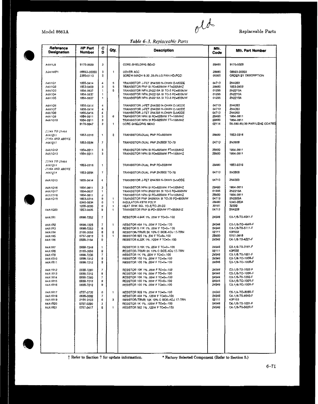 HP 8663A manual 