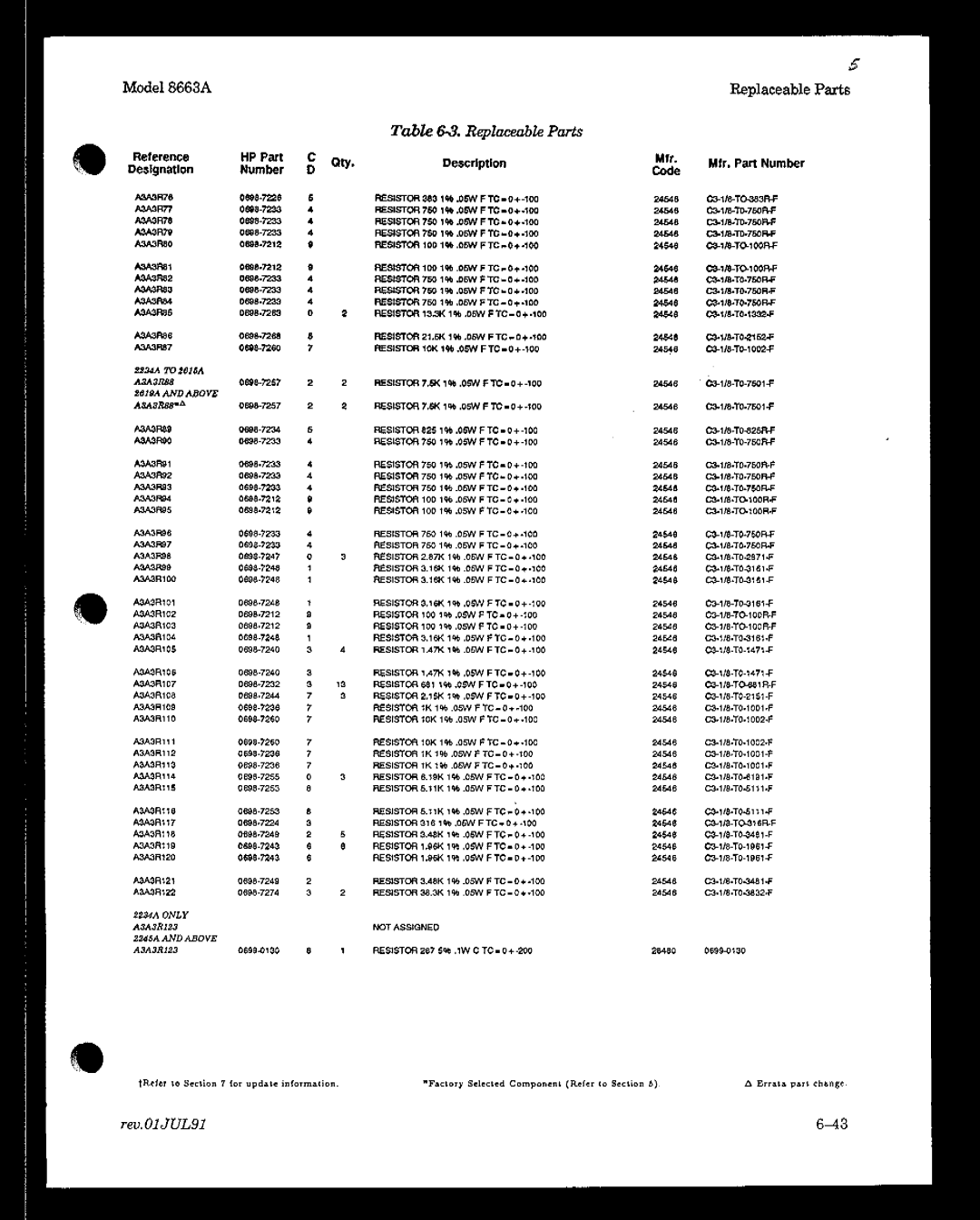 HP 8663A manual 