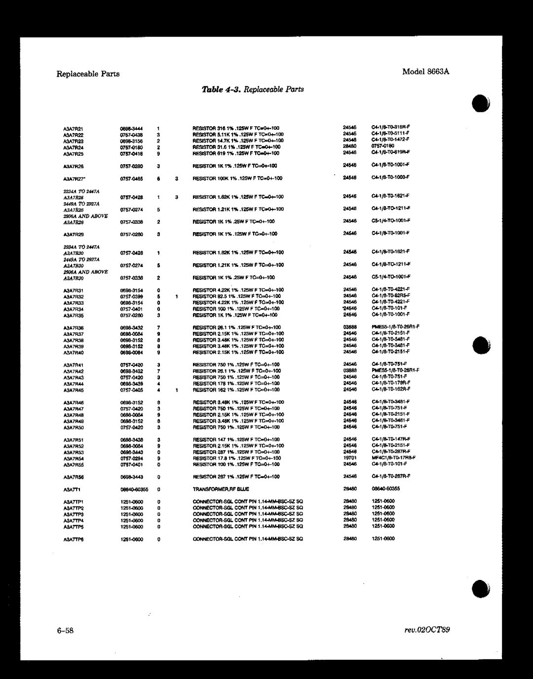 HP 8663A manual 