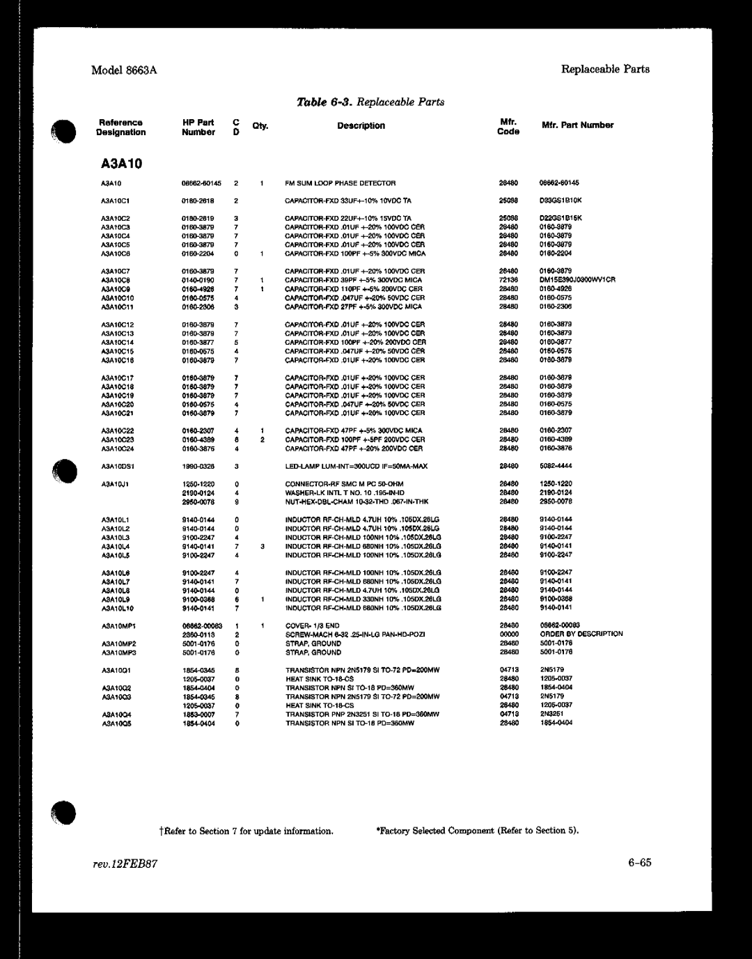 HP 8663A manual 