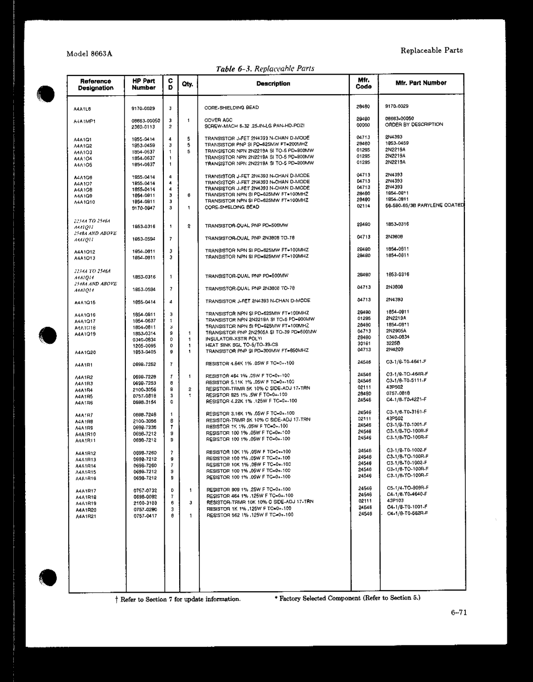 HP 8663A manual 