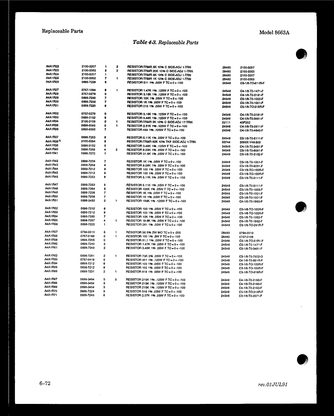 HP 8663A manual 