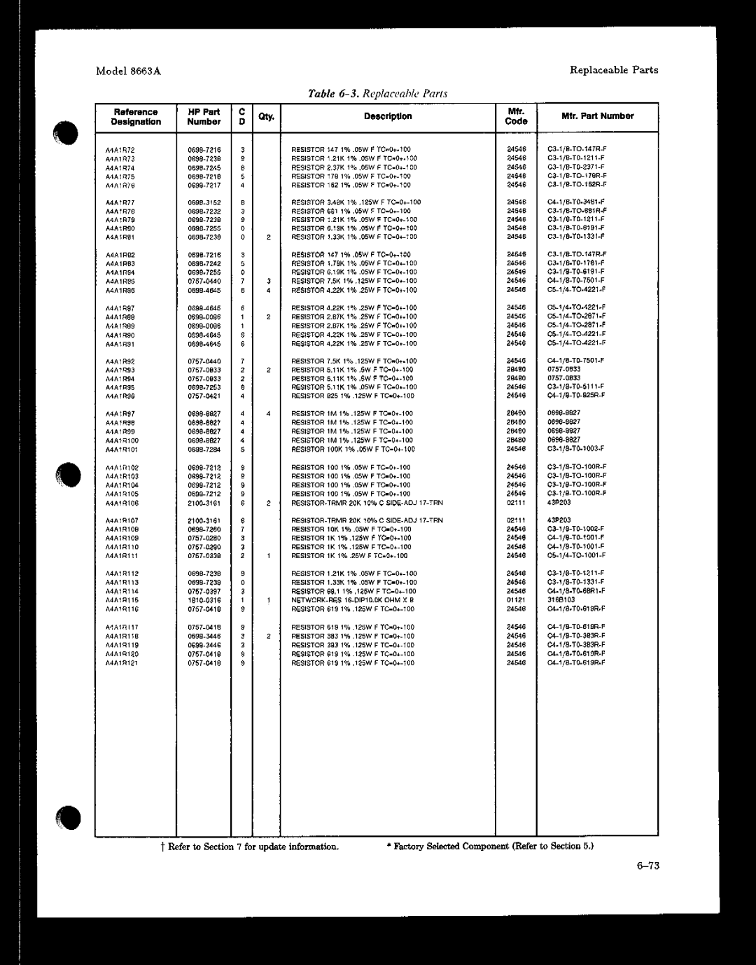 HP 8663A manual 