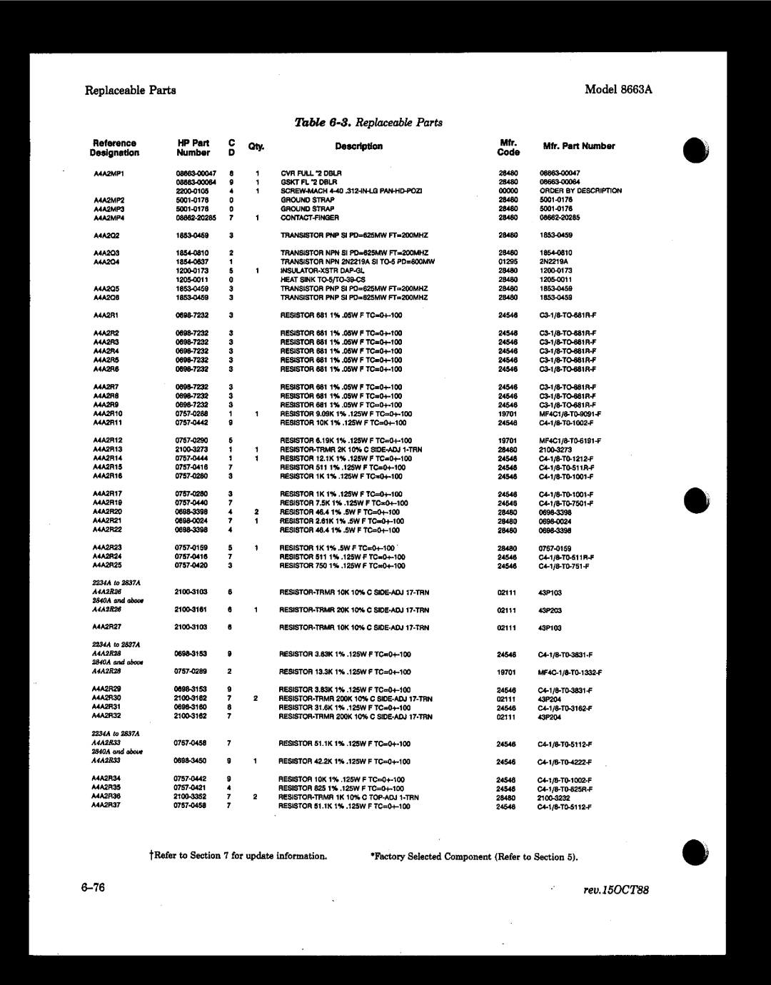 HP 8663A manual 