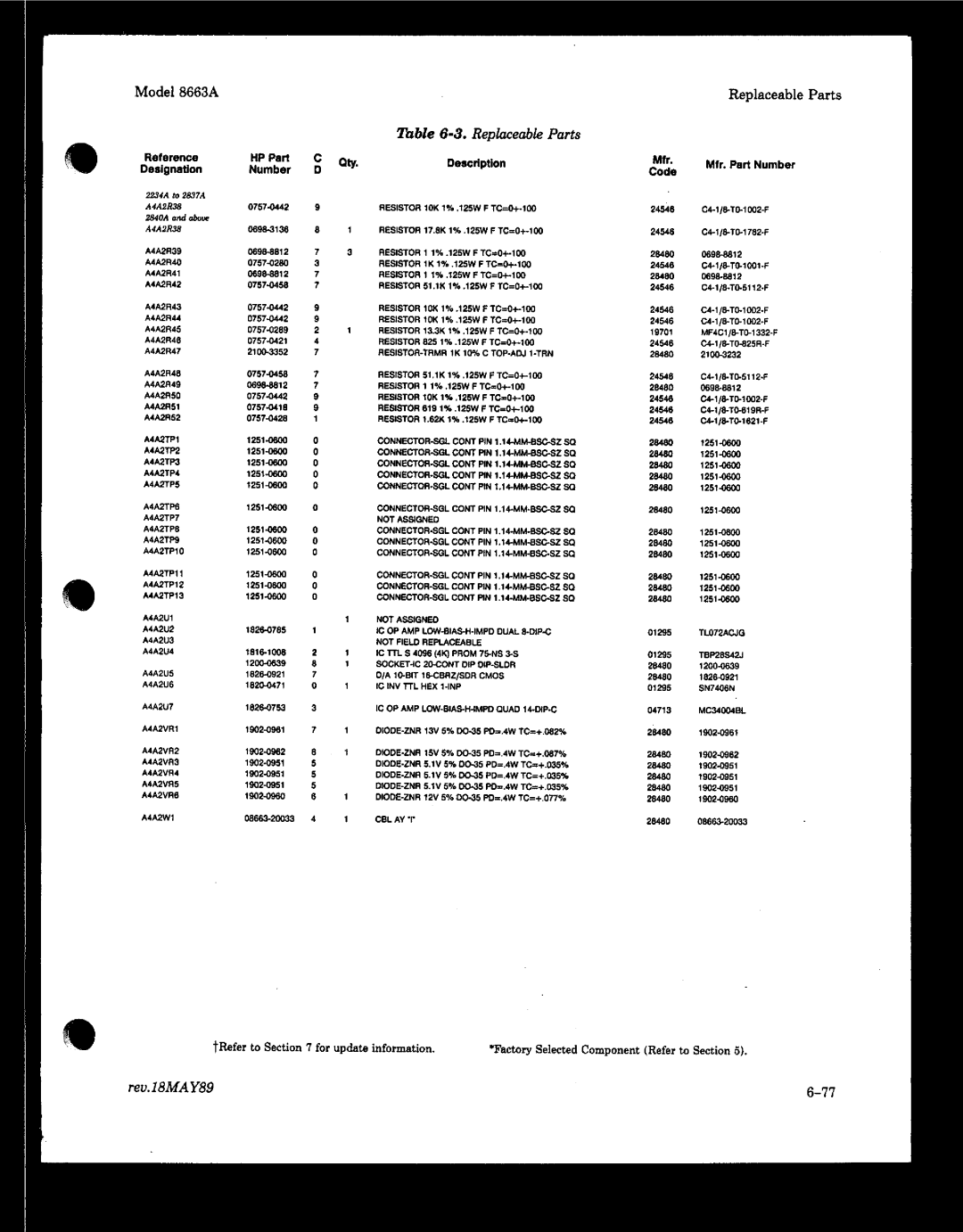 HP 8663A manual 