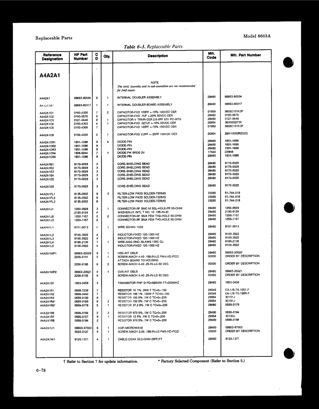 HP 8663A manual 