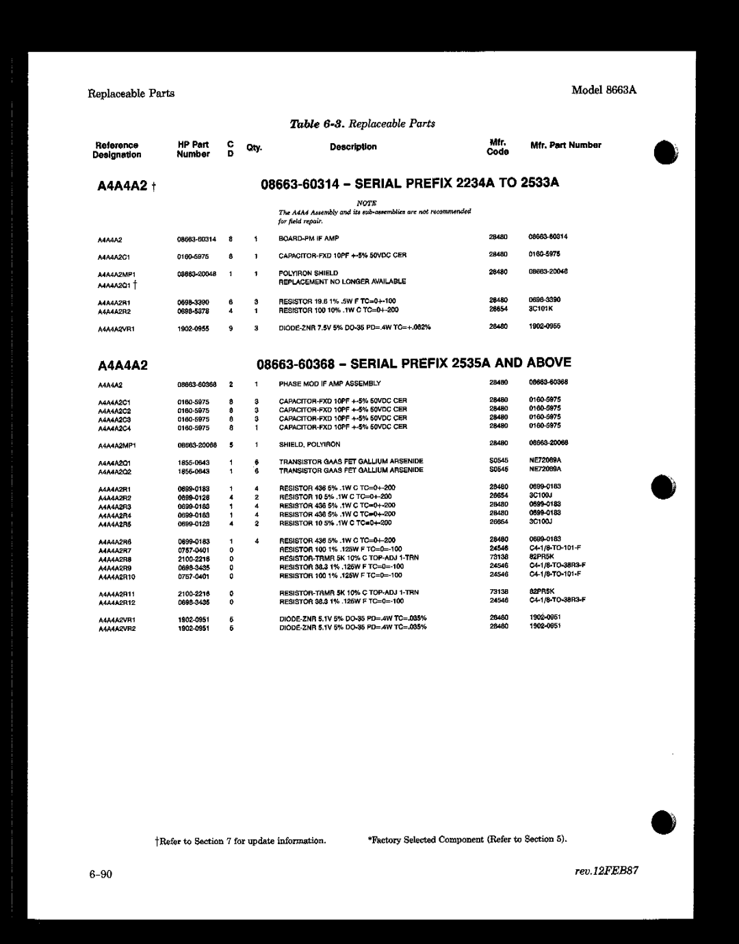 HP 8663A manual 