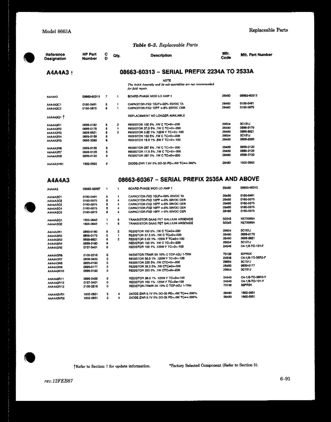 HP 8663A manual 