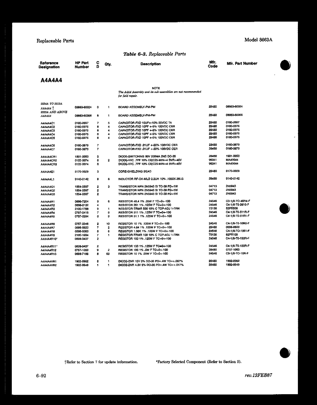 HP 8663A manual 