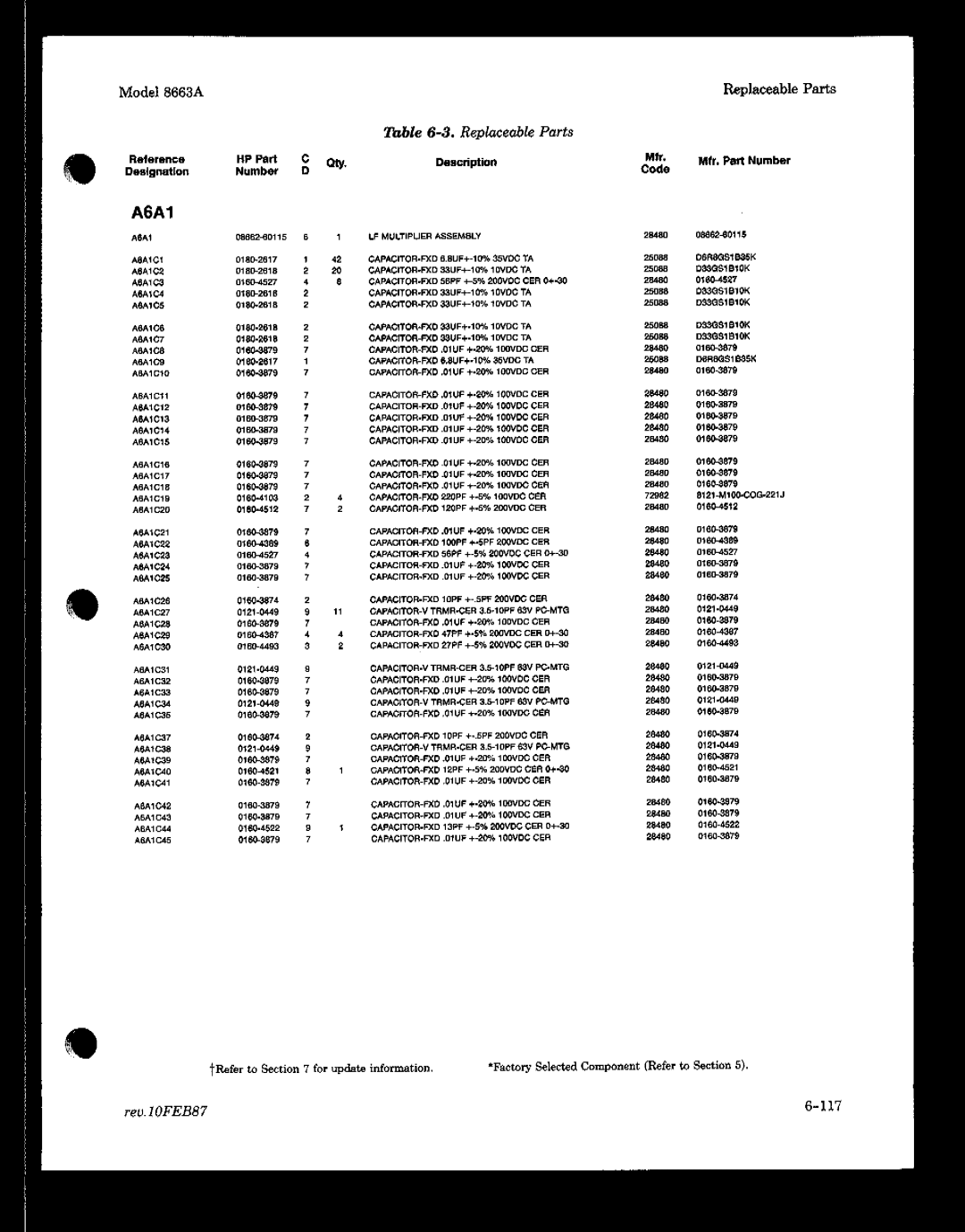 HP 8663A manual 