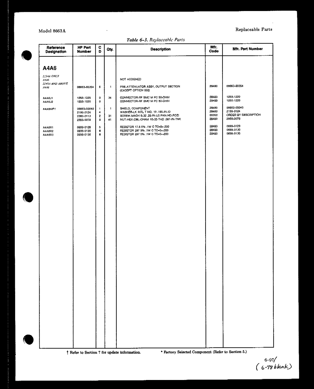 HP 8663A manual 