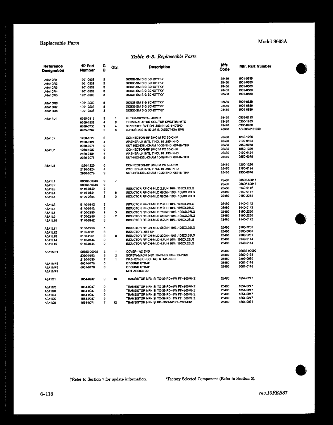 HP 8663A manual 