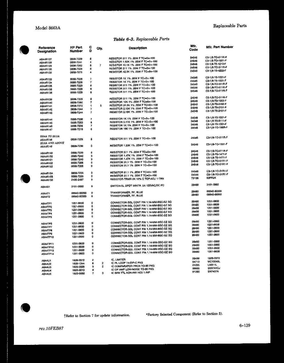 HP 8663A manual 