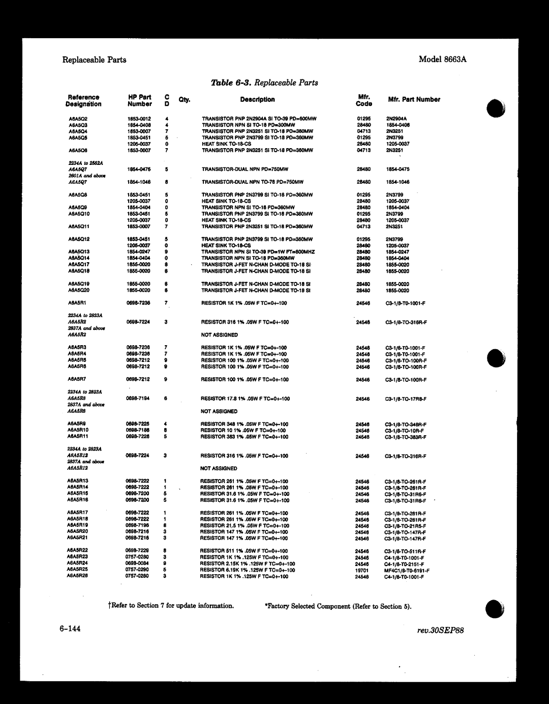 HP 8663A manual 