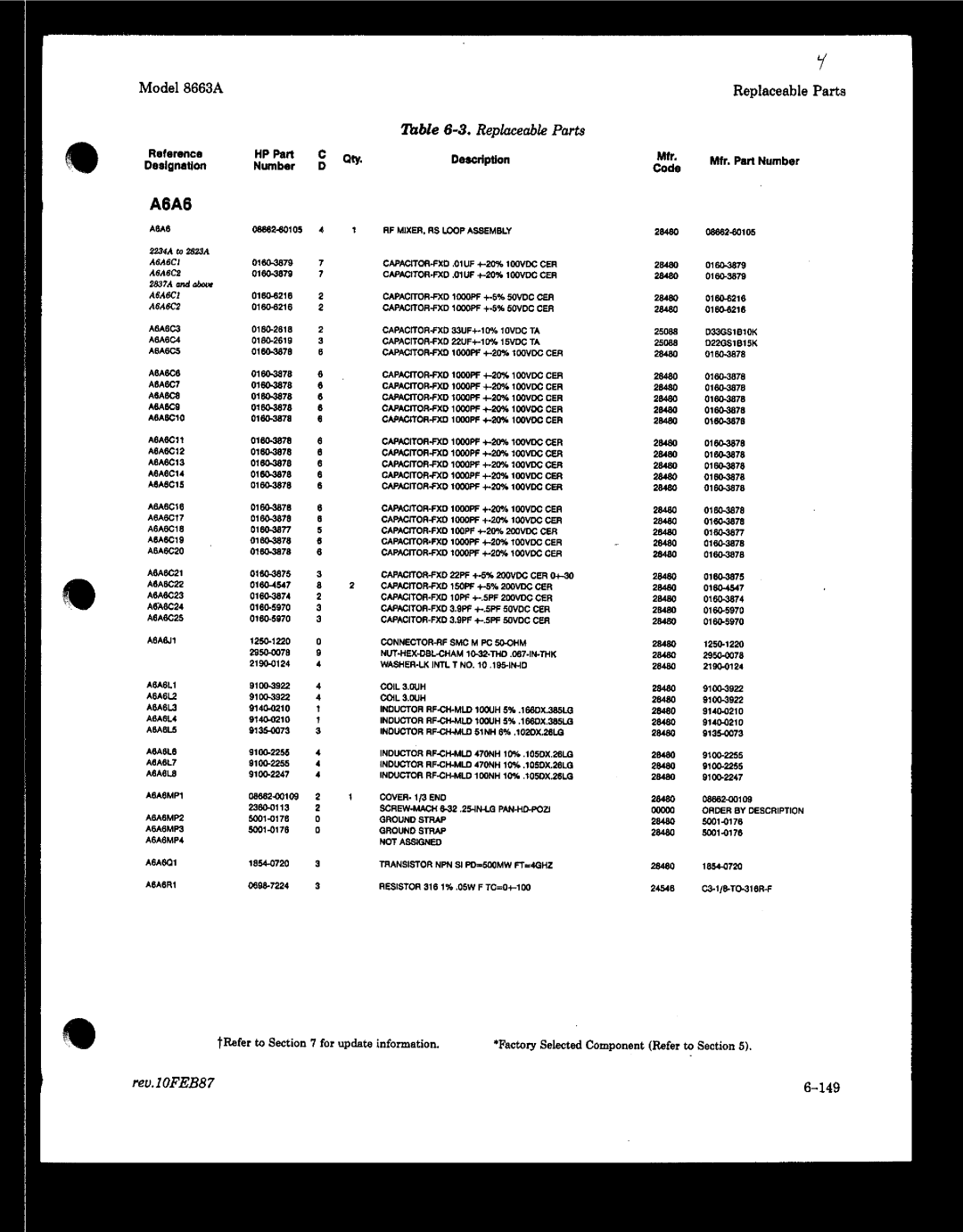 HP 8663A manual 