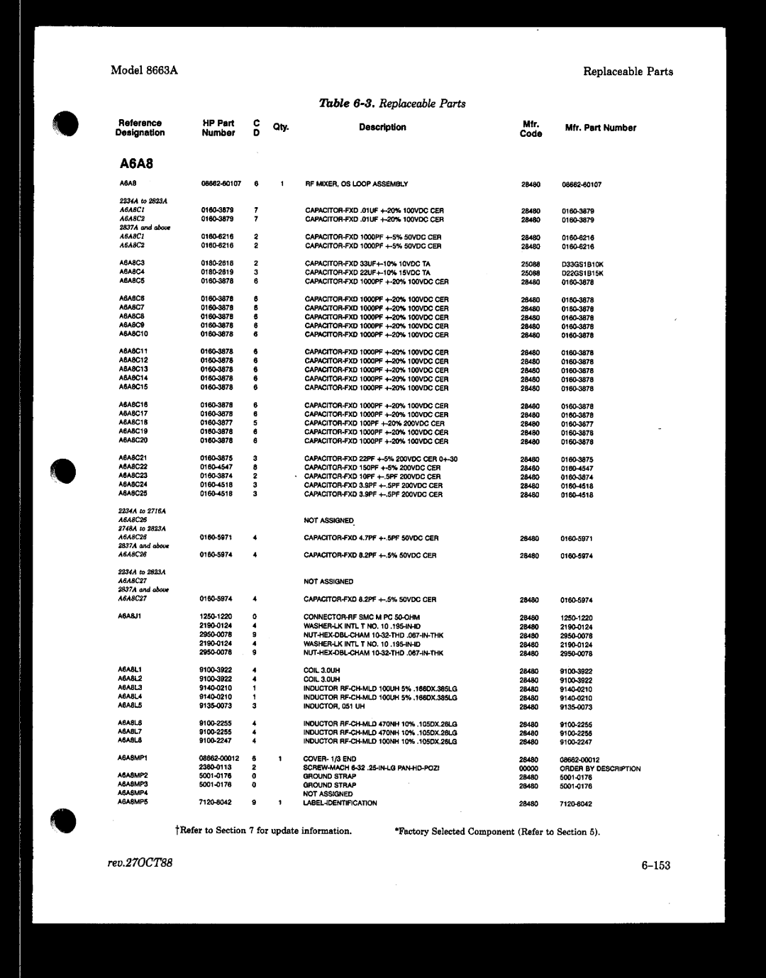 HP 8663A manual 