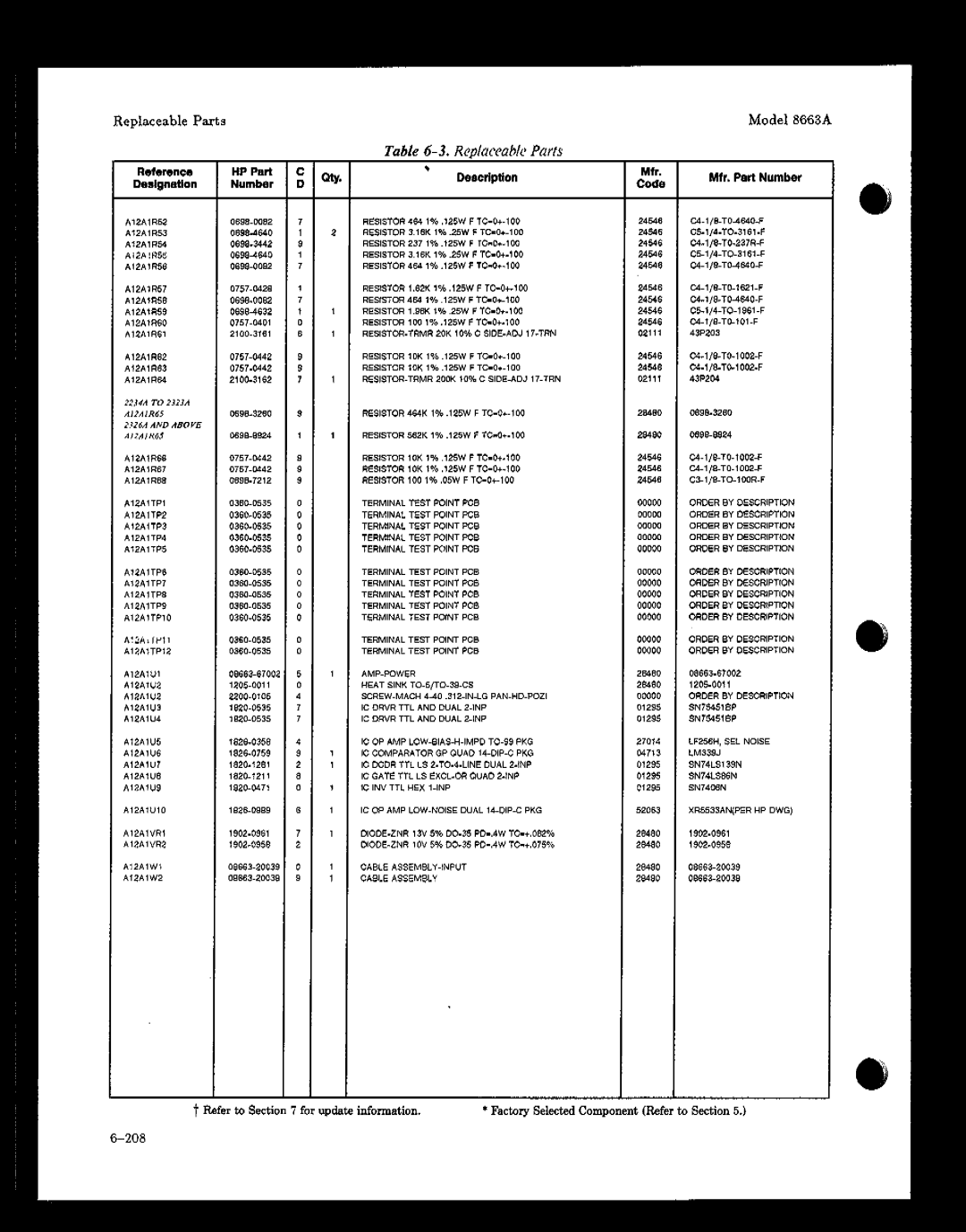 HP 8663A manual 