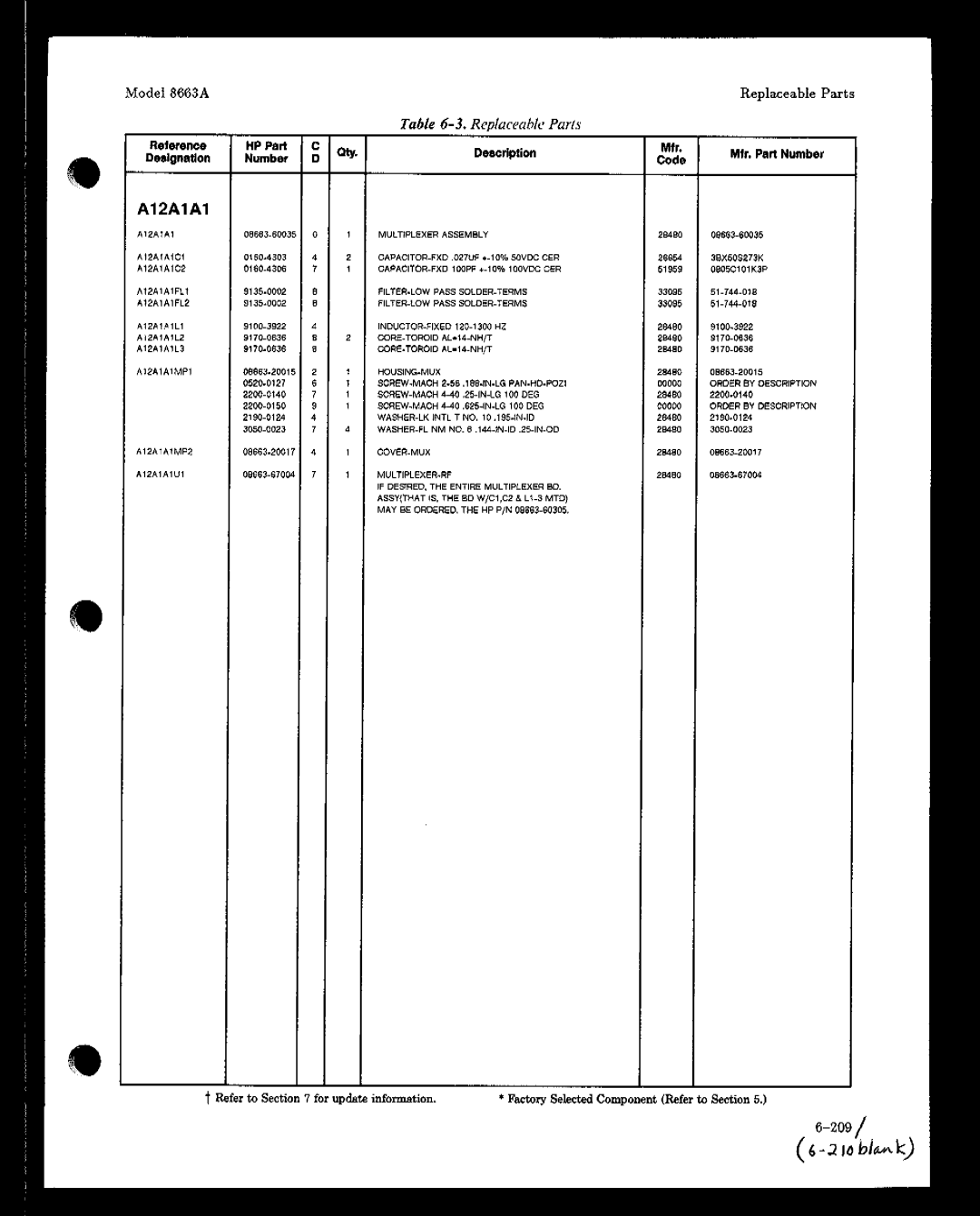 HP 8663A manual 