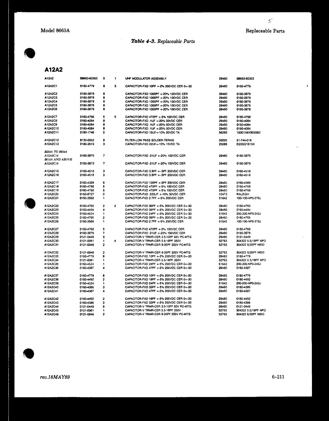 HP 8663A manual 