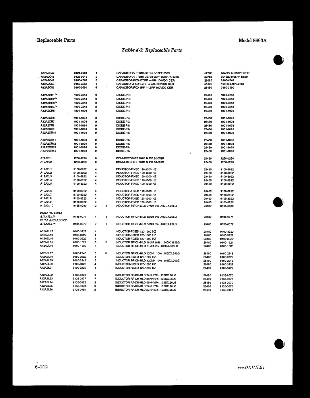 HP 8663A manual 