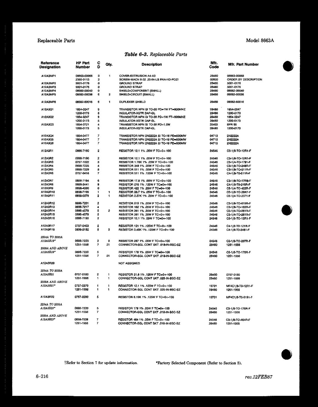 HP 8663A manual 