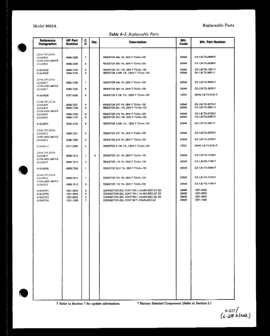 HP 8663A manual 