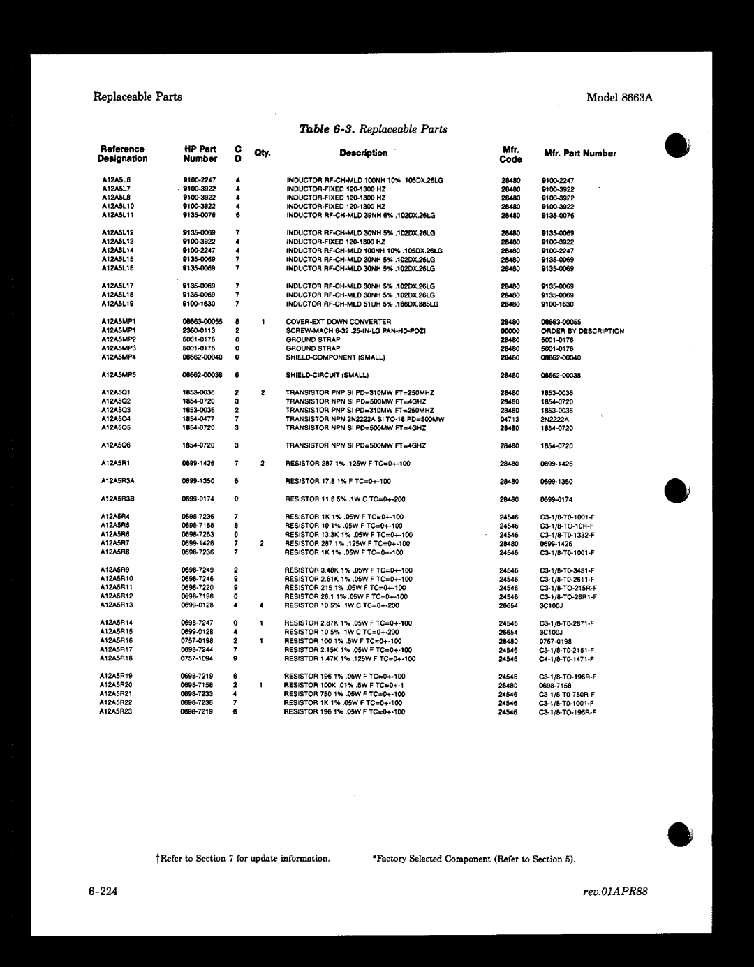 HP 8663A manual 