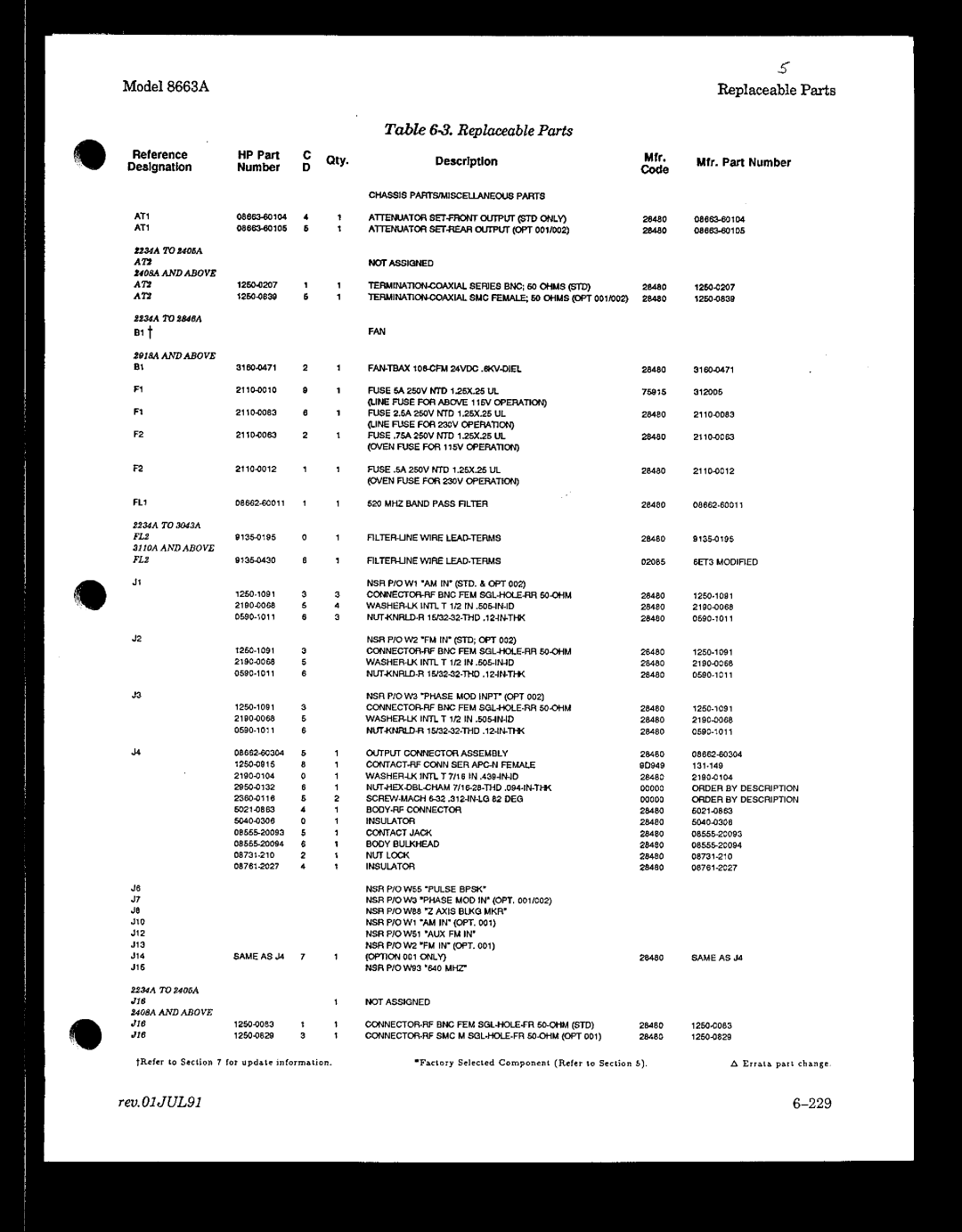 HP 8663A manual 