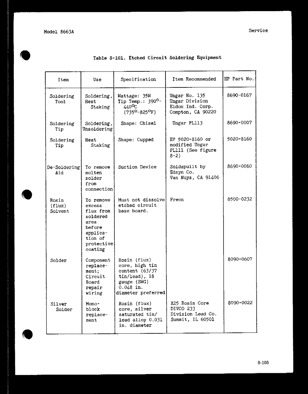 HP 8663A manual 