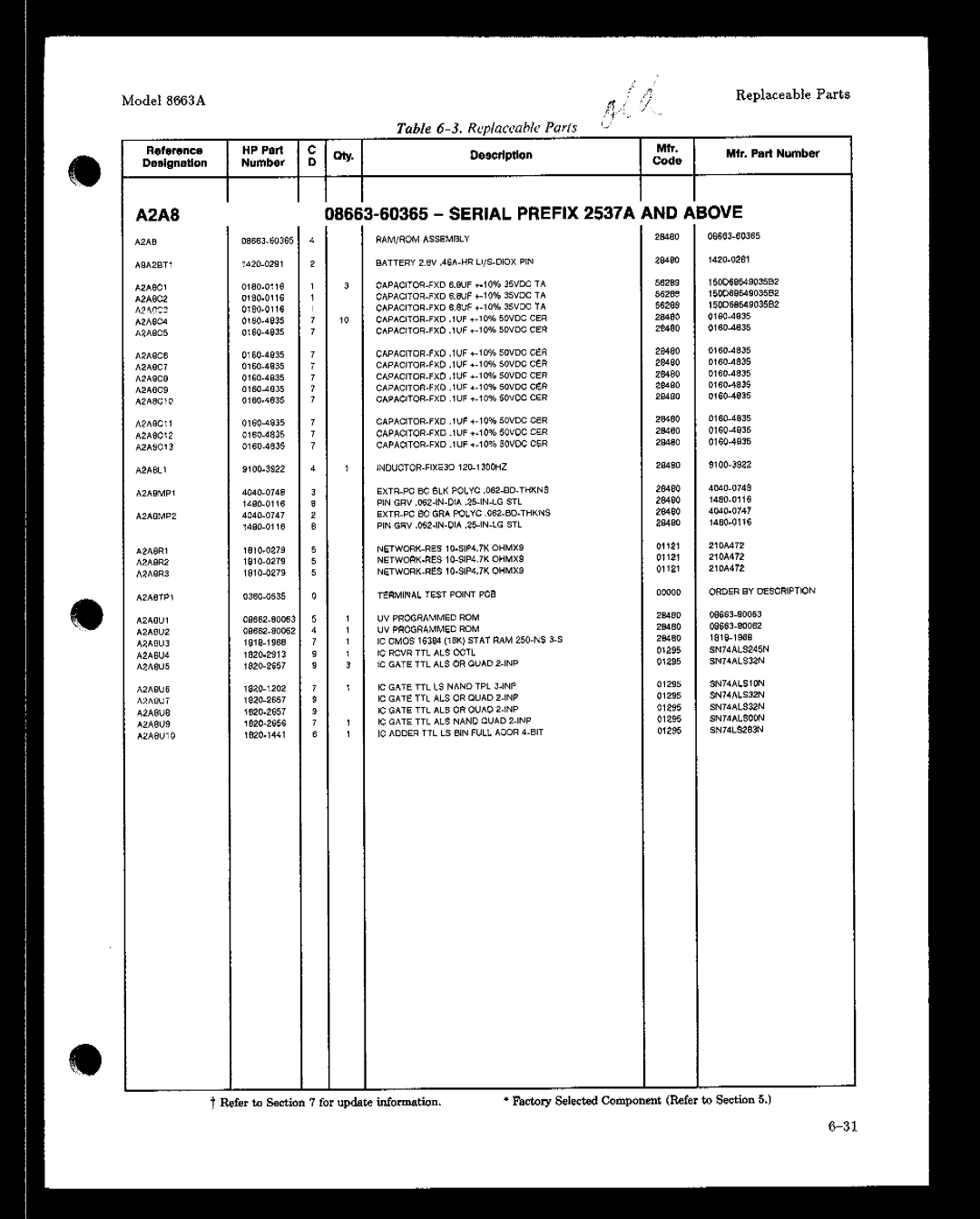 HP 8663A manual 