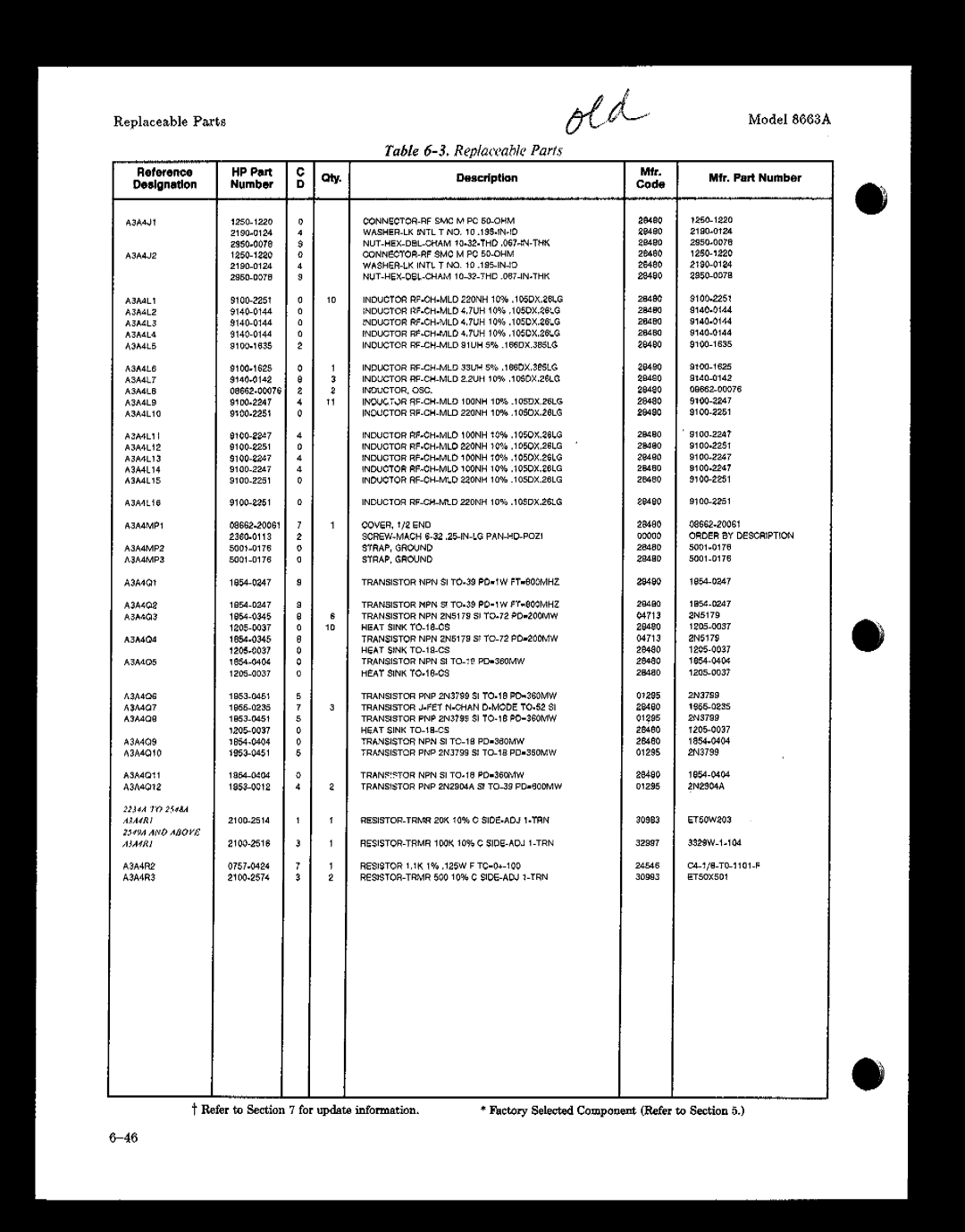 HP 8663A manual 