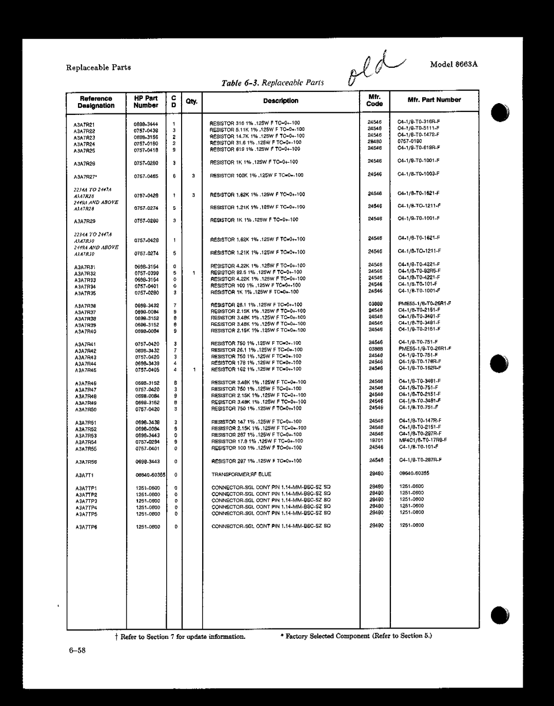 HP 8663A manual 