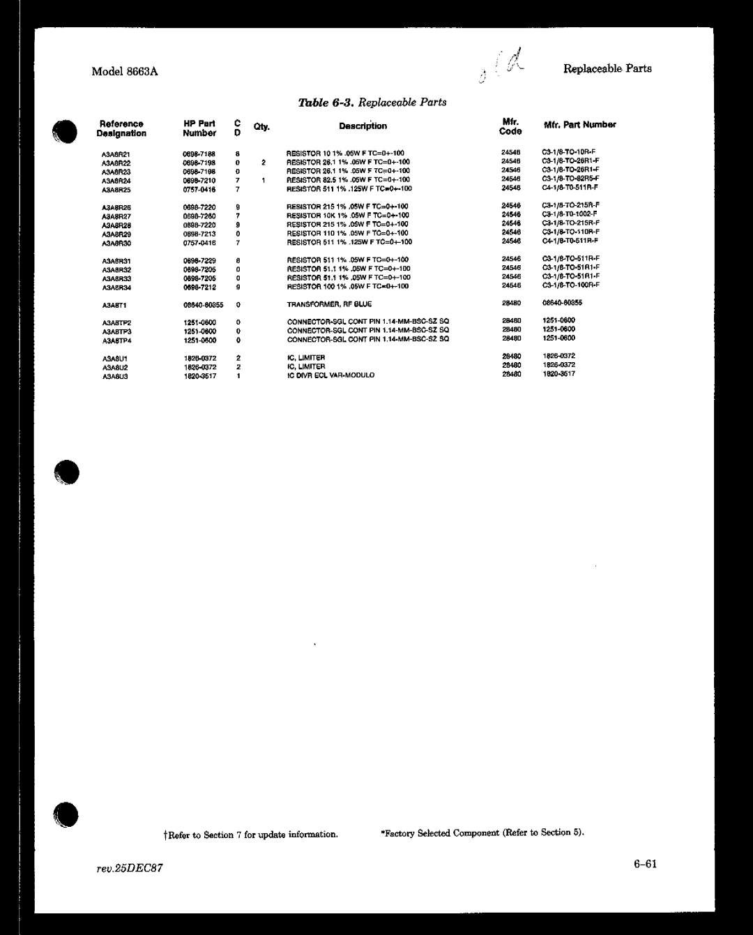 HP 8663A manual 