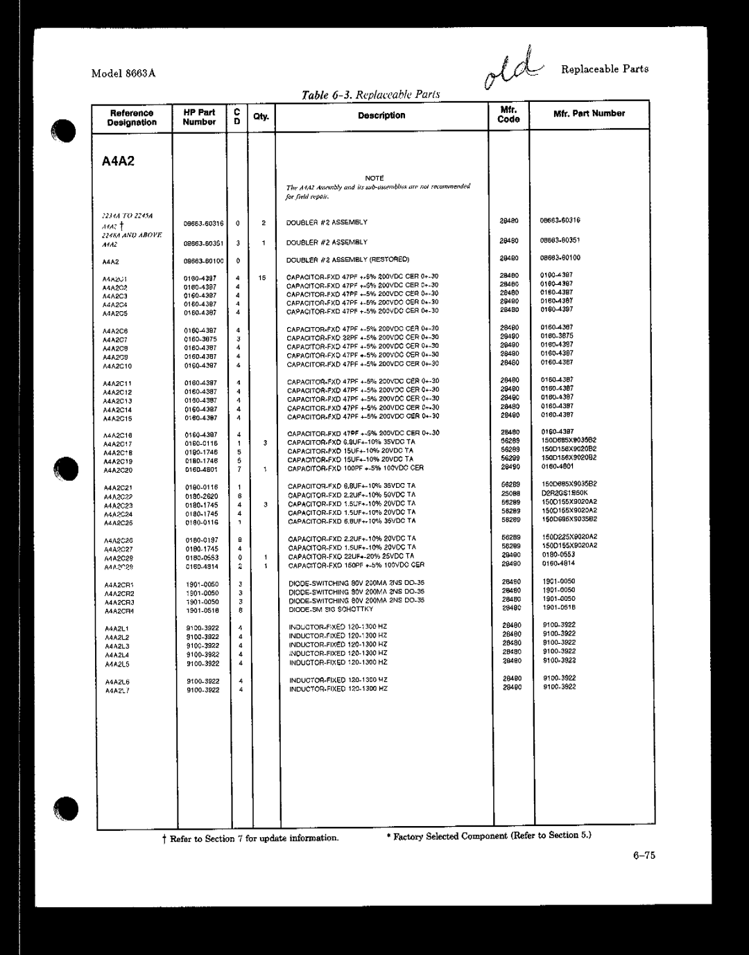 HP 8663A manual 