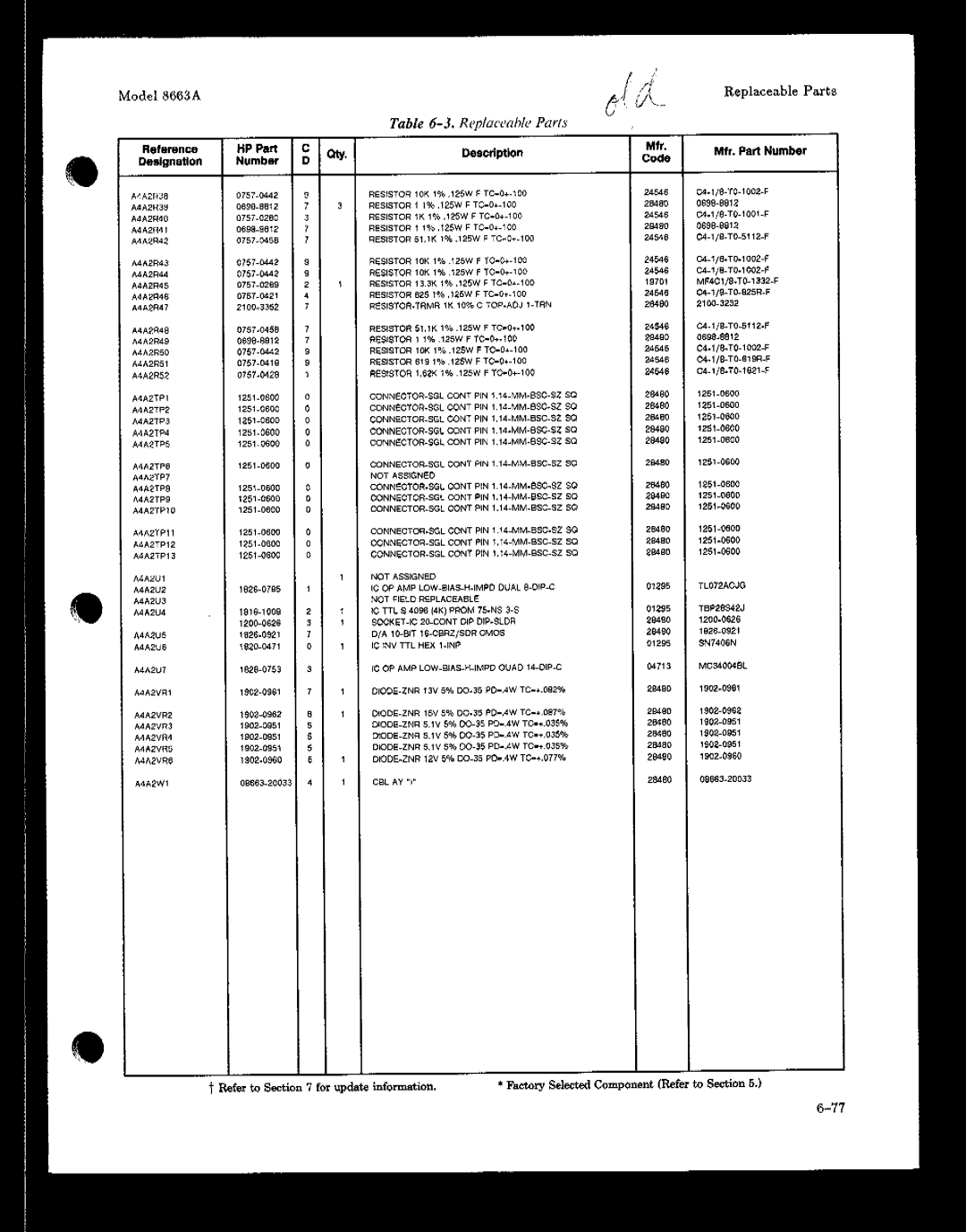 HP 8663A manual 