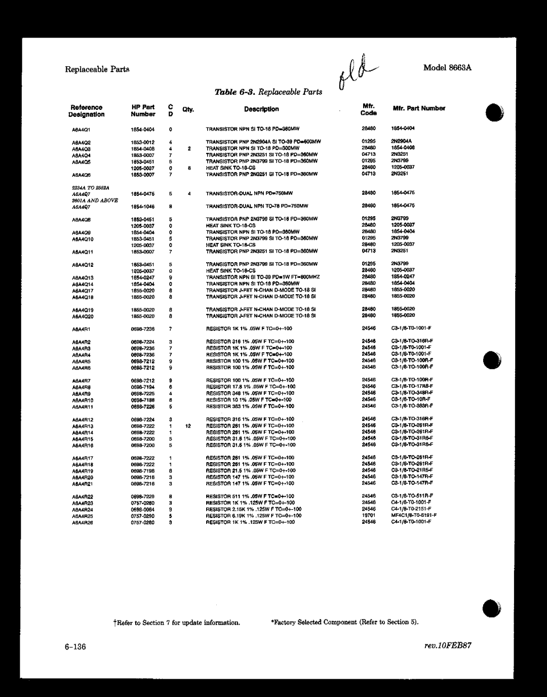 HP 8663A manual 